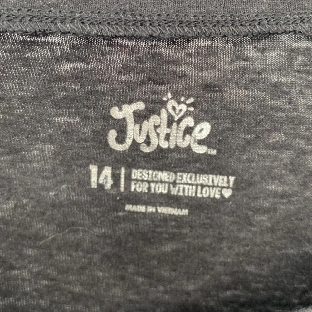 Justice girls black